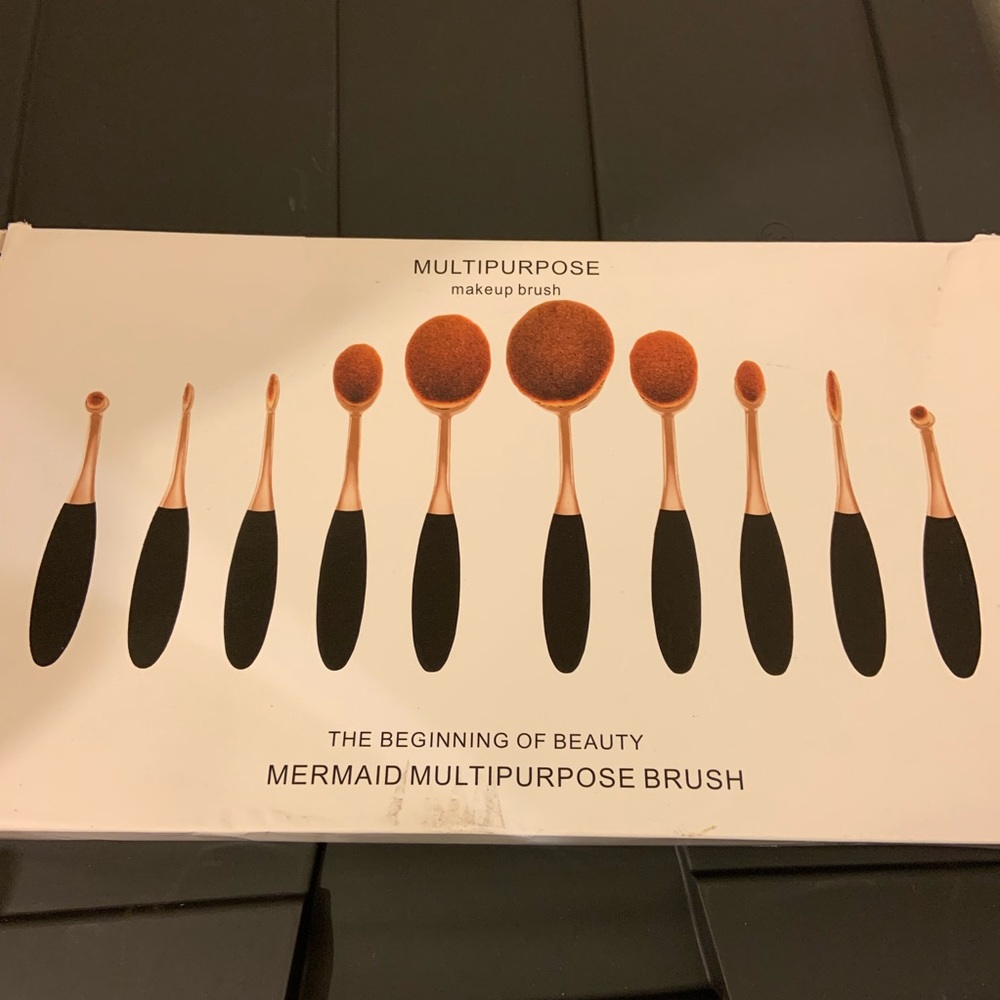 round brush makeup brush set